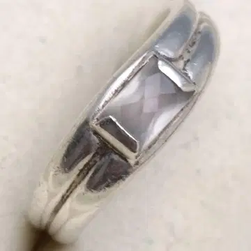 15호 각인 SILVER 925 문스톤 반지 ~달빛을 봉인한 고요한 결정