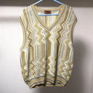 새상품급 MISSONI 미쏘니 풀오버 V넥 니트 베스트