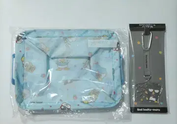 산리오 캐릭터즈 당첨 복권 수납 케이스 블루 & 아크릴 참 배드마츠마루