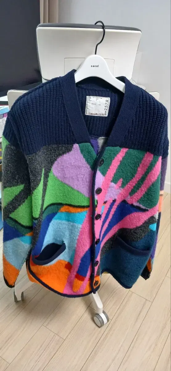Kaus X Sakai Wool Cardigan 3 sizes for sale