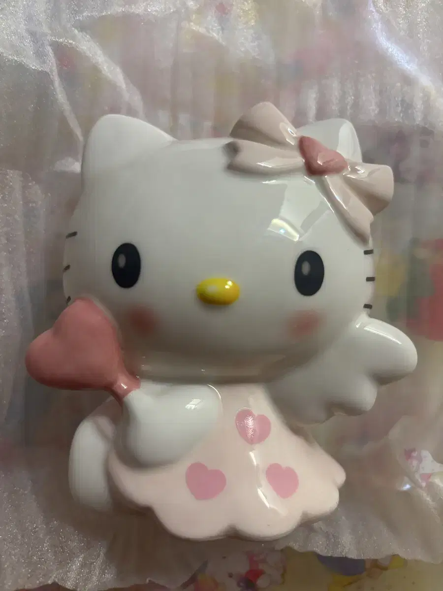 산리오 엔젤 키티 저금통 핑크(도자기)