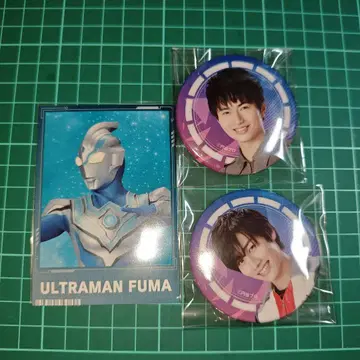 울트라맨 제로 15주년 캔뱃지 마나카 켄고 나츠카와 하루키 후마