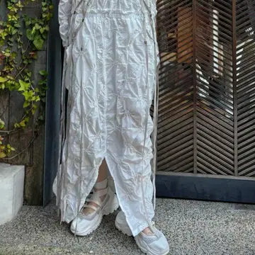 호우가 데어리 드레스 2웨이 스커트 화이트