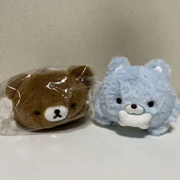 차이로이코구마 아오이코오카미 아오코구 봉제 인형 세트