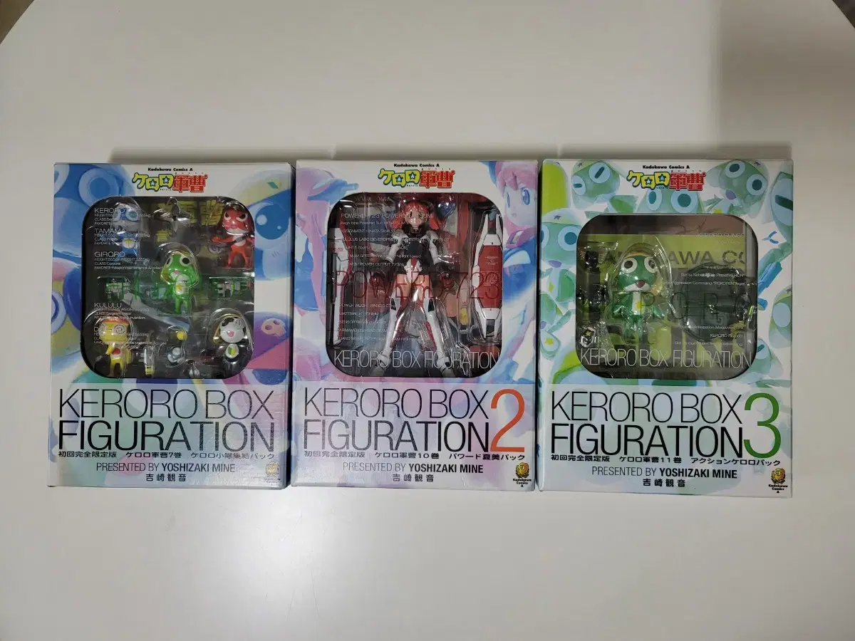Keroro Box Figure Set of 3 (Bulk)
