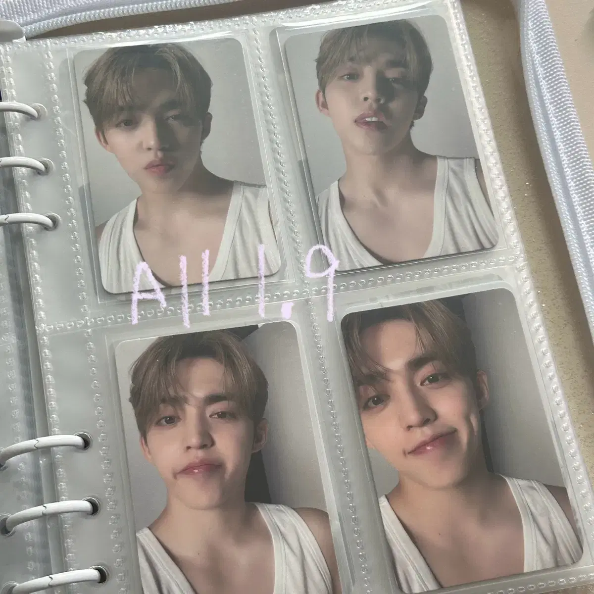 세븐틴 디어반 캐럿반 포카 에스쿱스, 정한, 민규, 도겸