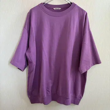 AURALEE SWEAT BIG TEE 퍼플/여성용 M