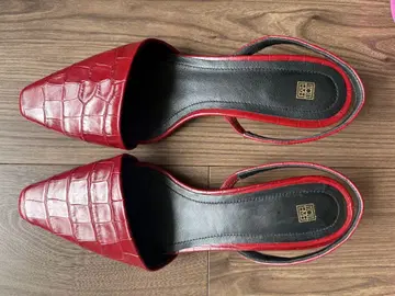 Toteme The Slingback mule 가죽 신발