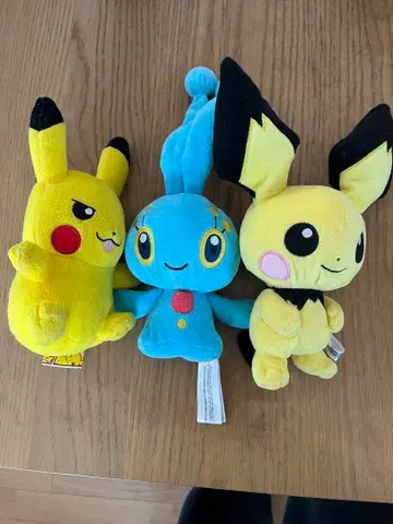 피카츄, 피츄, 마나피 봉제 인형 3종 세트