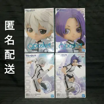 블루 록 피규어 Qposket 나기 세이시로 & 미카게 레오 4종 세트