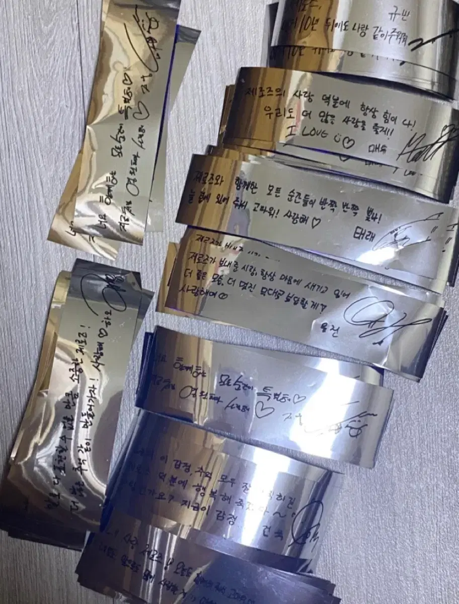 제베원 제로베이스원 콘서트 손글씨 컨페티