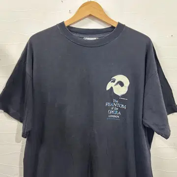 Vintage 86년 오페라의 유령 티셔츠 블랙 L 상당 싱글
