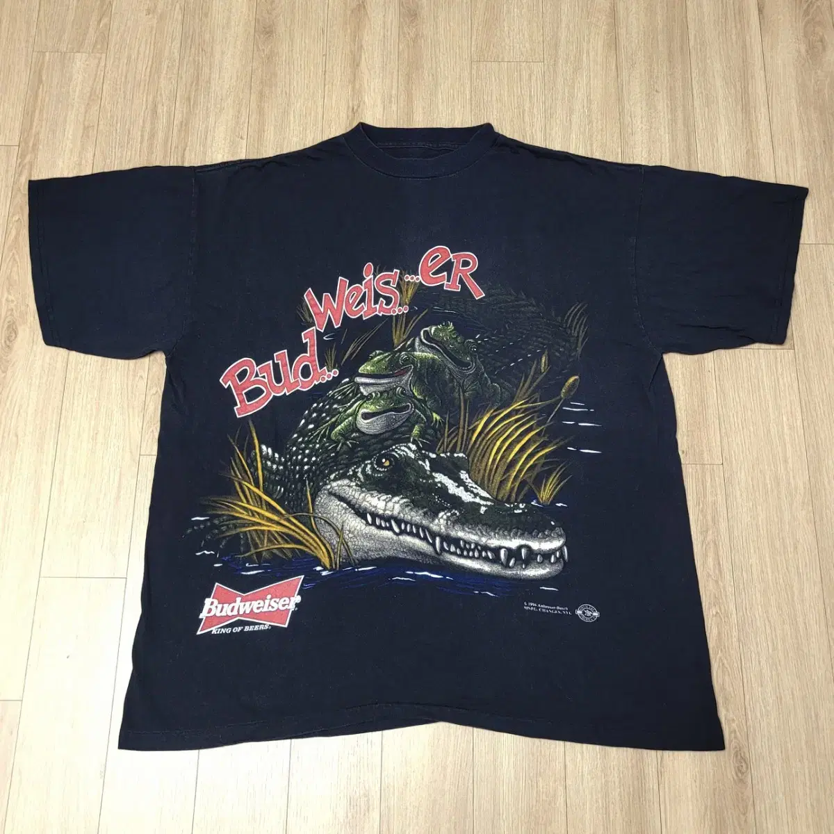 90s 버드와이저 프로모 티셔츠 (빈티지 밴드티)
