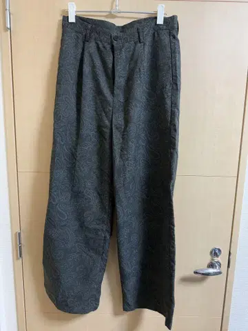 페이즐리 무늬 와이드 팬츠
