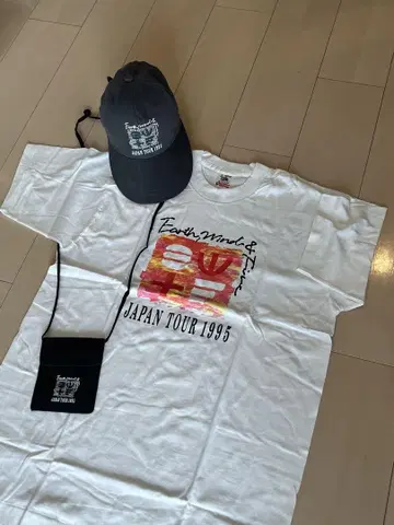 Earth Wind&Fire JAPAN TOUR 1995 티셔츠 및 모자