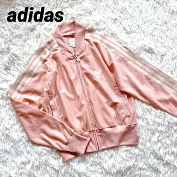 아디다스 핑크 트랙 자켓 자수 로고 00s 저리 L