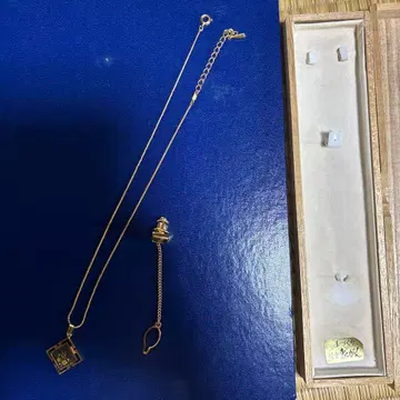 금 도금 펜던트 목걸이 박스 포함