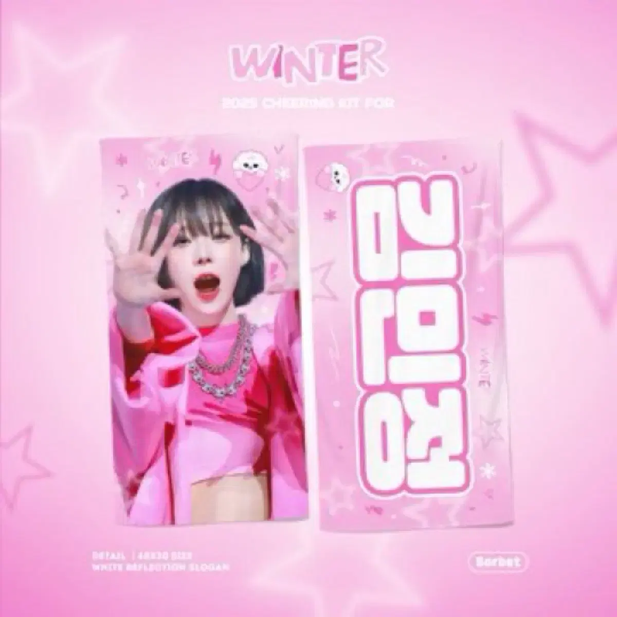 미개봉) 에스파 윈터 슬로건 cheering kit