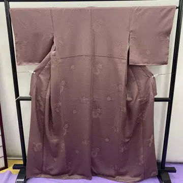 BY5853 미사용품 모란쥐 이로무지 기모노 순수 실크 쇼치쿠 유키와