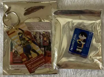 하이큐 몬헌 콜라보 메탈릭 키링 지로리 아쿠브로 카게야마 토비오