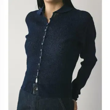 STYLEMIXER 라운드 칼라 니트 폴로