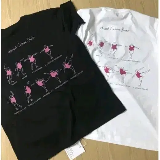 발레프린팅 티셔츠