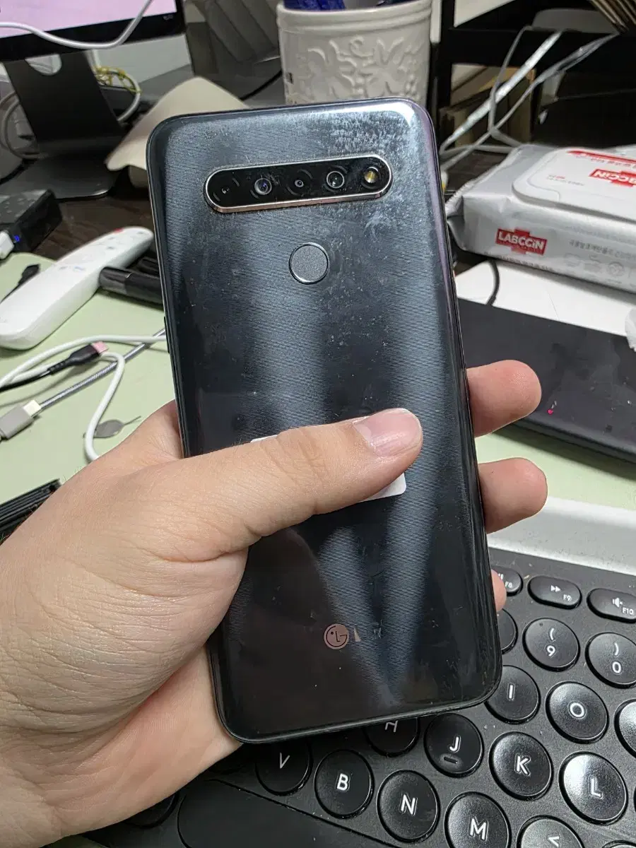 (493)LG Q61 64GB clean sells