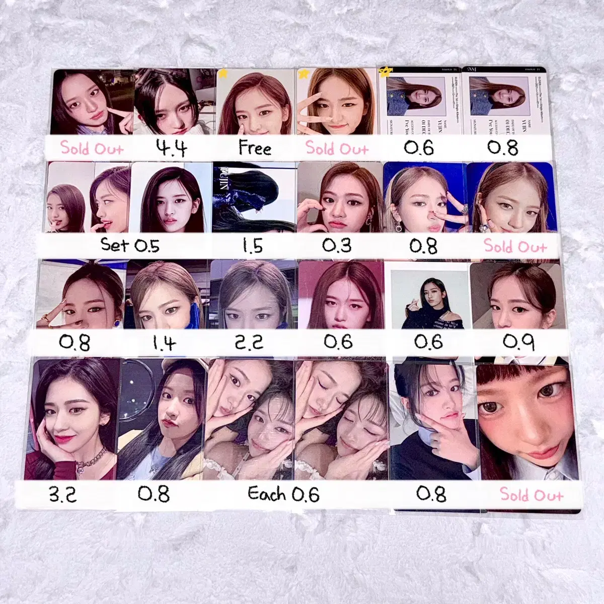 아이브 안유진 가을 레이 장원영 리즈 이서 포카 포토카드