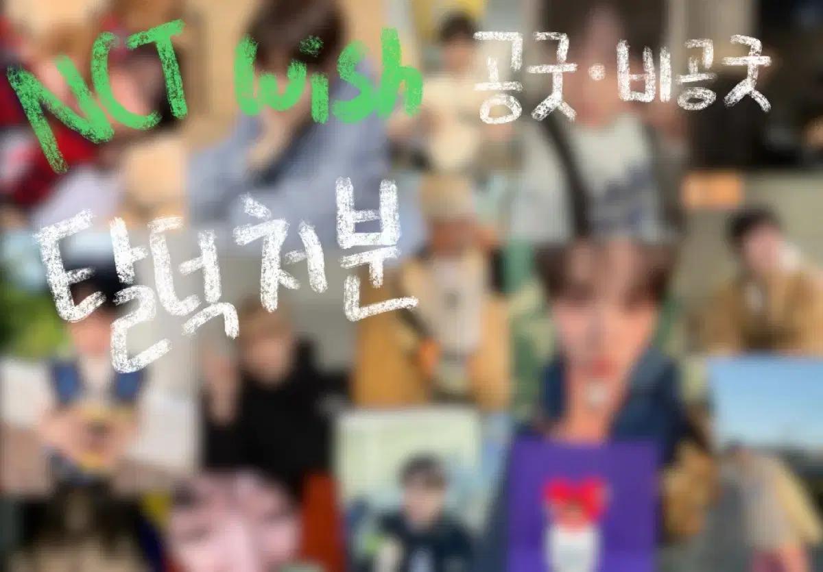 급처)엔시티 위시 공굿 비공굿 랜박 판매 합니다