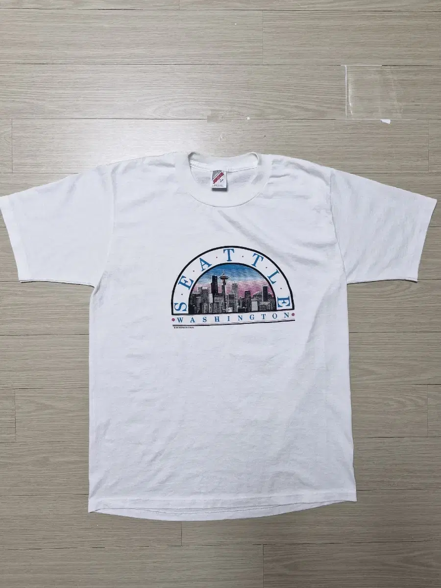 [L] 80s made in USA Jerzees city shirt
