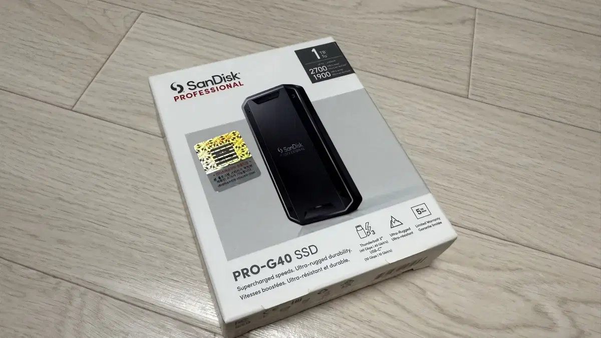 샌디스크 PRO-G40 SSD 1TB 국내 정발 판매