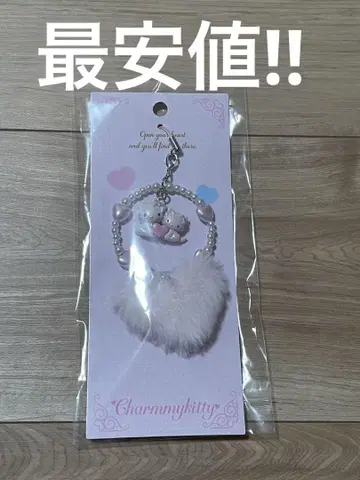 산리오 스트랩 헤이세이생 캐릭터 푹신푹신 하트 참키티