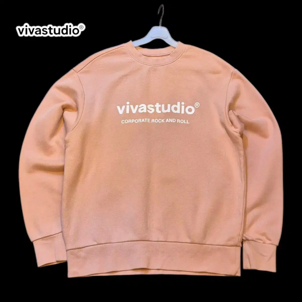 (M)VIVA STUDIO Pink Overfit Man-To-Man