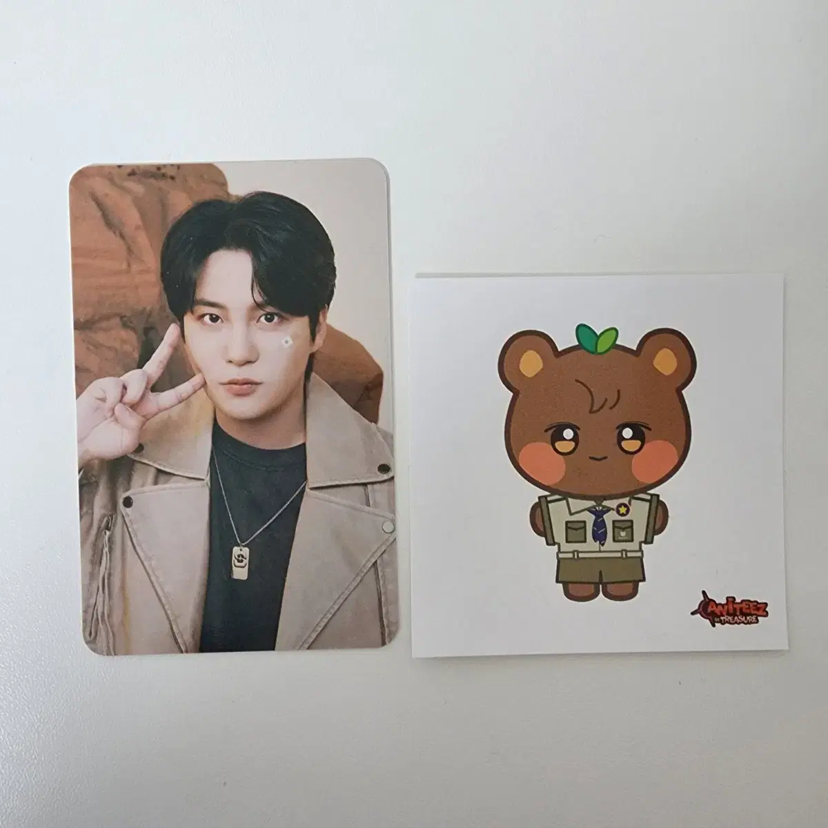 에이티즈 애니티즈 종호 포카+쫑베어 스티커 일괄