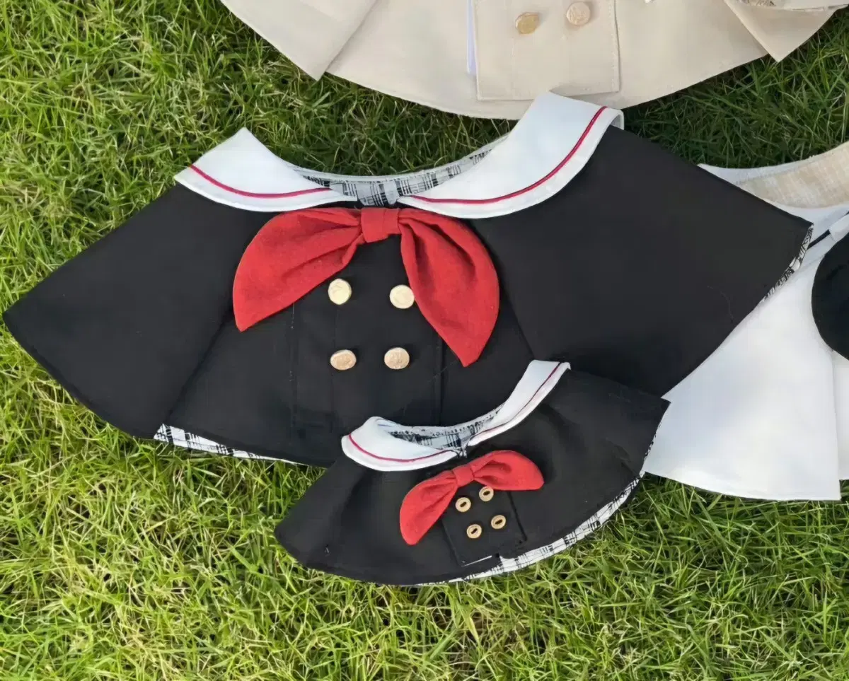 치아 삼색케이프 블랙 10cm