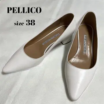 PELLICO 펠리코 스틸레토 펌프스 화이트 38