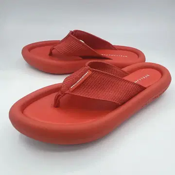스텔라 맥카트니 에어 슬라이드 샌들 빨간색 레드 경량 37