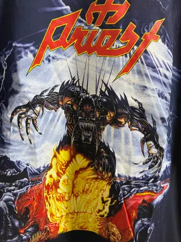 90s judas priest 투어 티셔츠 빈티지