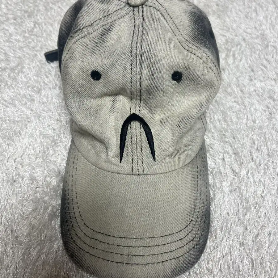 【AAKAM】VTG Washed Damage Ball Cap Camo Logo 1980s Band Trash Metal Baseball Caps Vintage