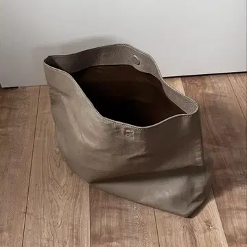 [수입품] de couture 베이지 가죽 토트백 천연 가죽
