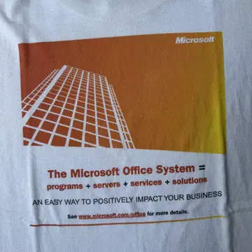 Microsoft Office 기업 사이즈 L 빈티지 티셔츠