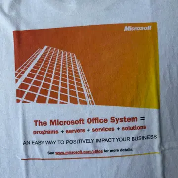 Microsoft Office 기업 사이즈 L 빈티지 티셔츠