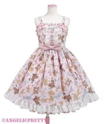 ANGELIC PRETTY 빈티지 장난감 점퍼 스커트