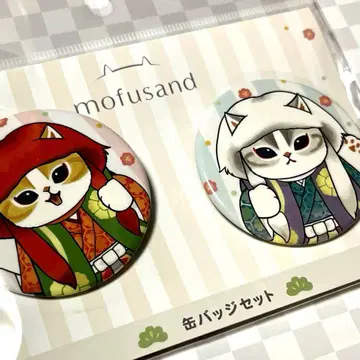 모프 샌드 모후모후 저니 가부키 냥 캔뱃지 세트 미개봉 새상품