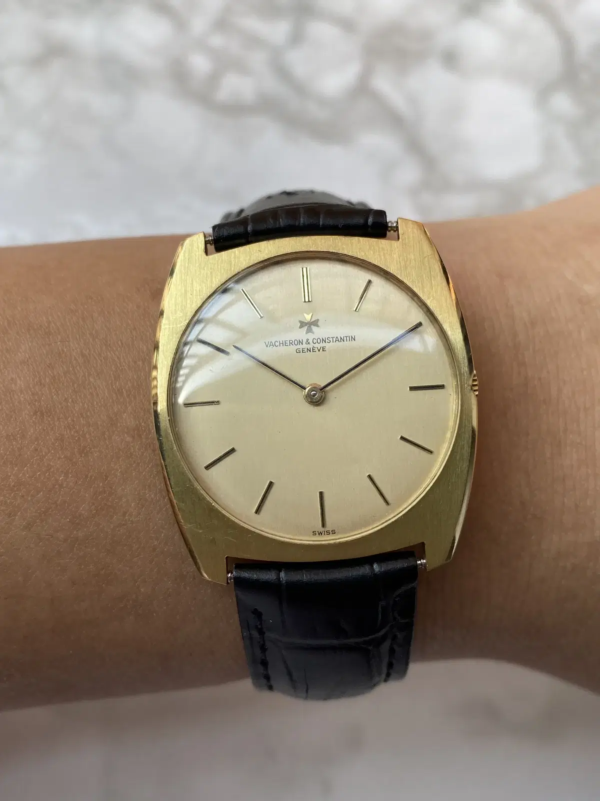 18k vintage Vacheron Constantin square gold watch