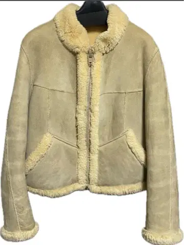 CANTERBURY LEATHER 리얼 무스탕 자켓 숏 기장