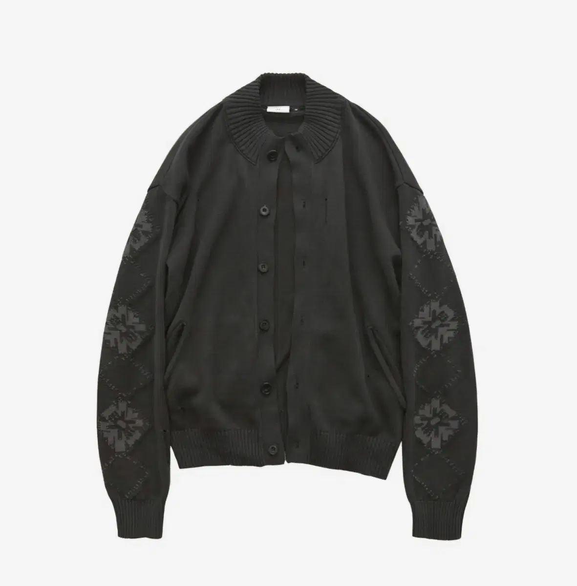 3)폴리테루 button cardigan ethnic sleeves 차콜