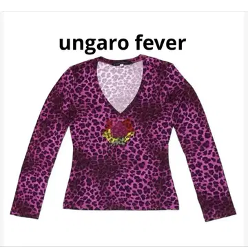 ungaro fever 웅가로 피버 탑 레오파드 무늬 빈티지