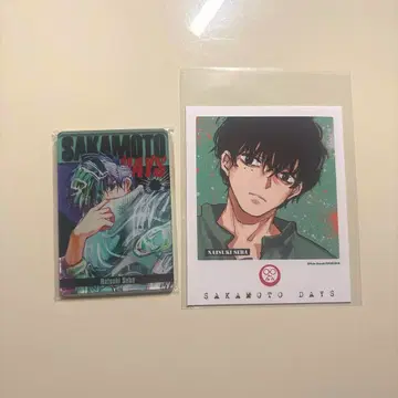 사카모토 데이 세바 나츠오 스탯 카드 포토 카드 & 스티커 3종 세트