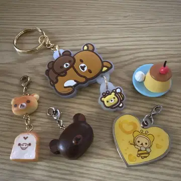 리락쿠마 코리라 참 키링 푸딩 피규어 레어 마스코트